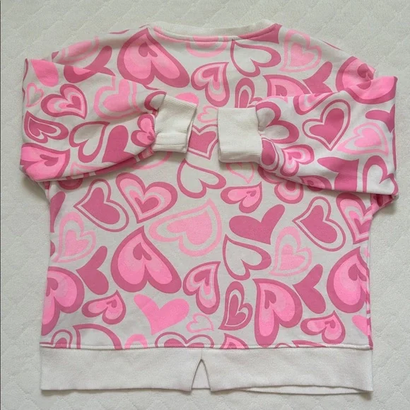 Zara | Cream Pink Hearts Top and Shorts Set | 10 - Picture 8 of 13